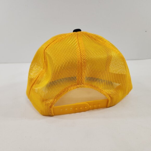 Beco Wanna Play Touch Football Trucker Hat Mesh Back One Size Navy Yellow - Picture 4 of 9